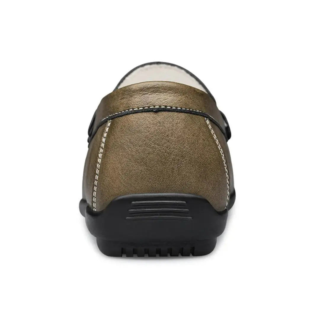 Bruno Leather Loafers - Classic Penny Design with Double Stitching