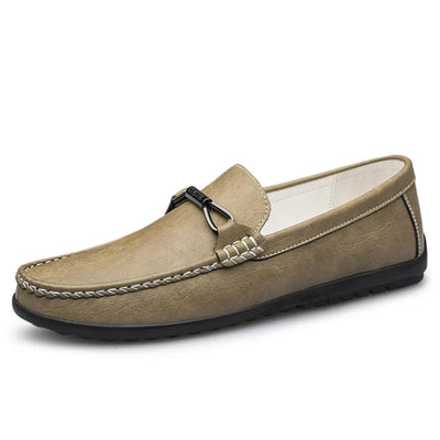 Bruno Leather Loafers - Classic Penny Design with Double Stitching